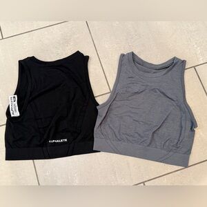 Alphalete Black and Gray Workout Tanks